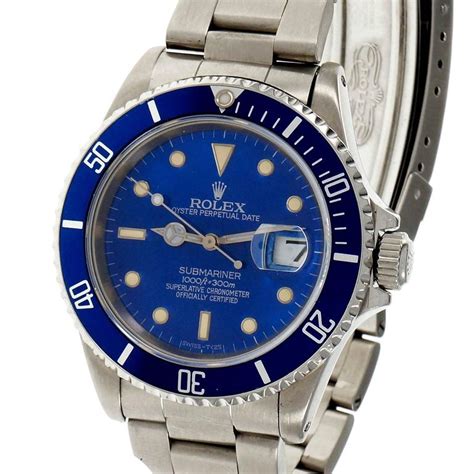 rolex 16610 tlv|rolex 16610 blue bezel.